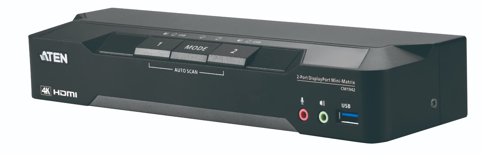 ATEN CM1942 commutateur écran, clavier et souris Noir
