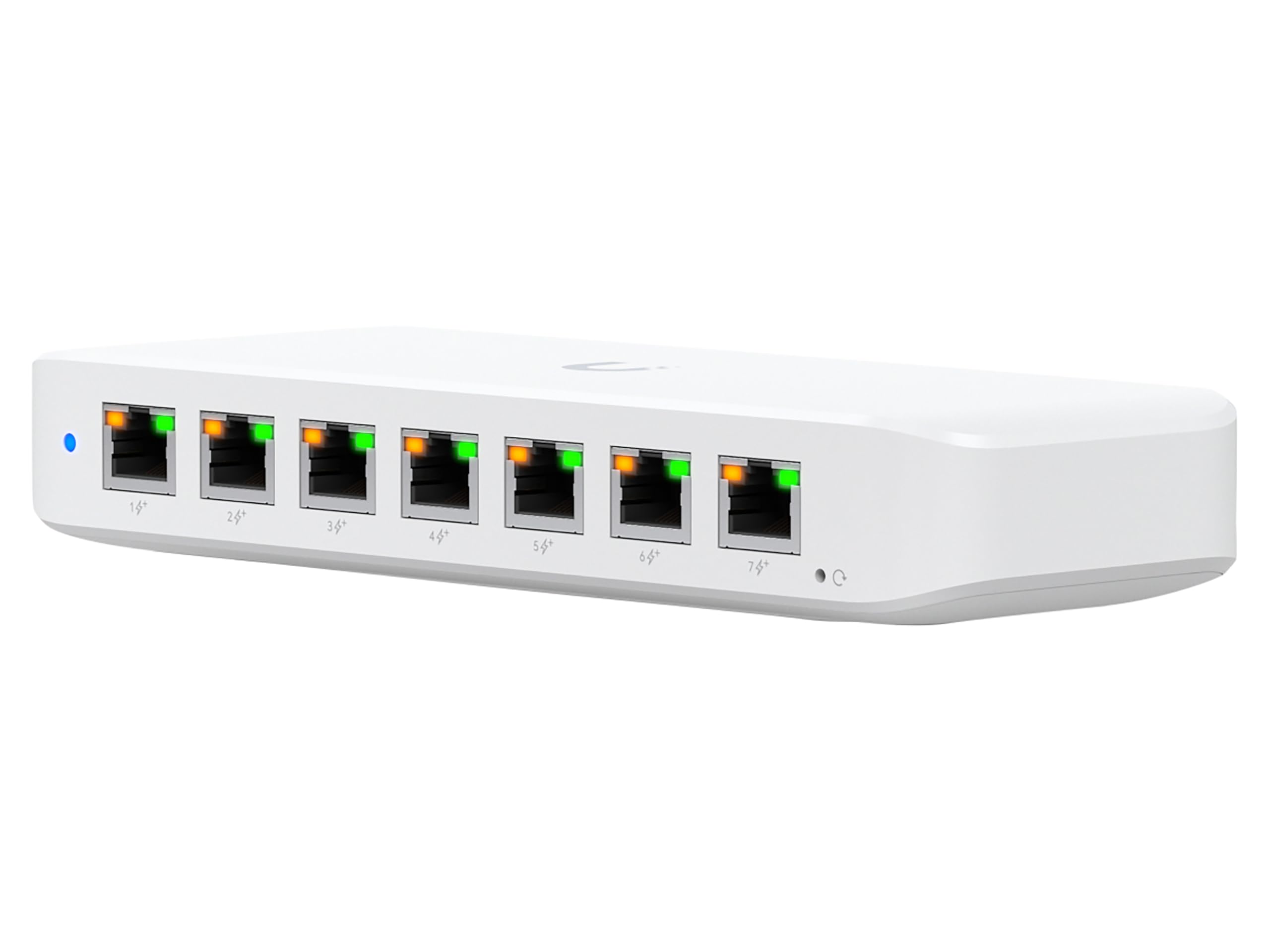 UniFi 8 port GbE PoE+Switch powered by