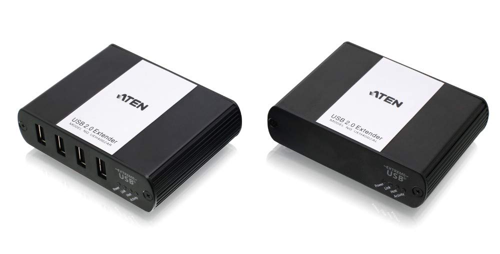 ATEN UEH4002A-AT-G extension audio/video Émetteur et récepteur AV Noir, Blanc