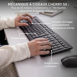 CHERRY Pack clavier & souris STREAM DESKTOP sans fil noir