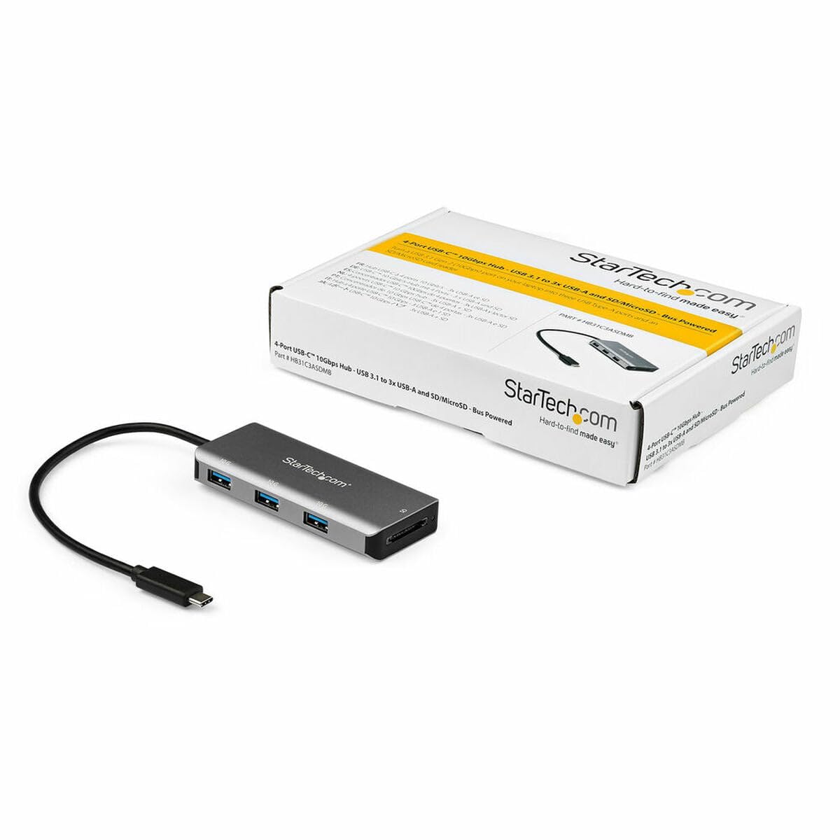 Hub USB-C a 3 porte e lettore schede SD