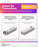 HPE Networking Instant On Module transmetteur transceiver SFP+ 10GbE 10GBase SR LC multi mode jusquà 300 m