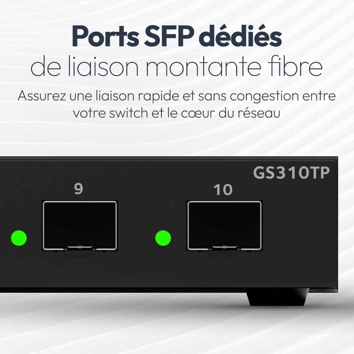 NETGEAR S350 Series 8-Port Gigabit Ethernet PoE+ Smart Managed Essentials Switch with 2 Dedicated SFP Ports