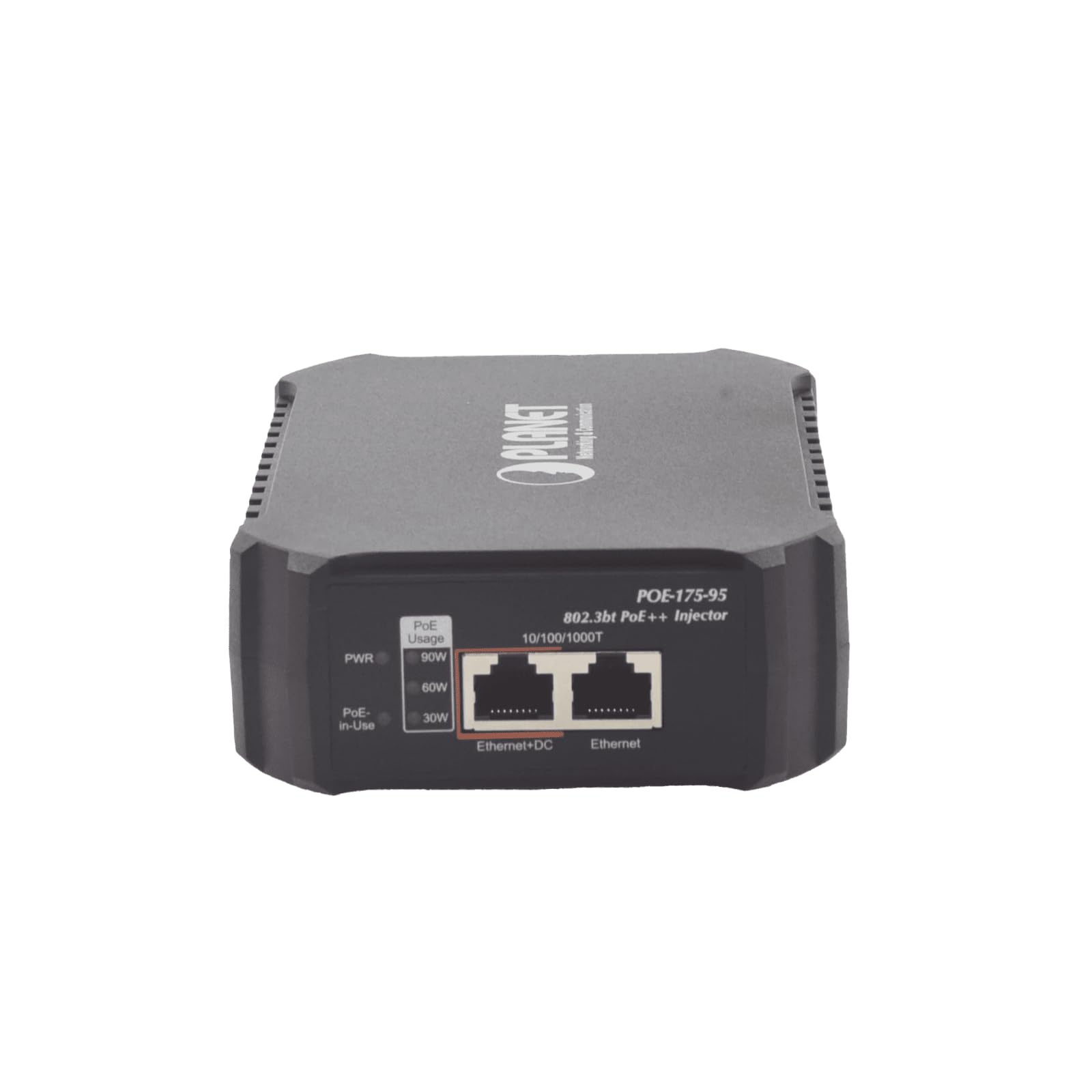 PLANET POE-175-95 séparateur voix-données Noir Connexion Ethernet, supportant l'alimentation via ce port (PoE)