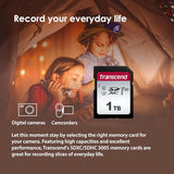 TRANSCEND Carte SDHC TS8GSDC300S Classe 10 8 Go
