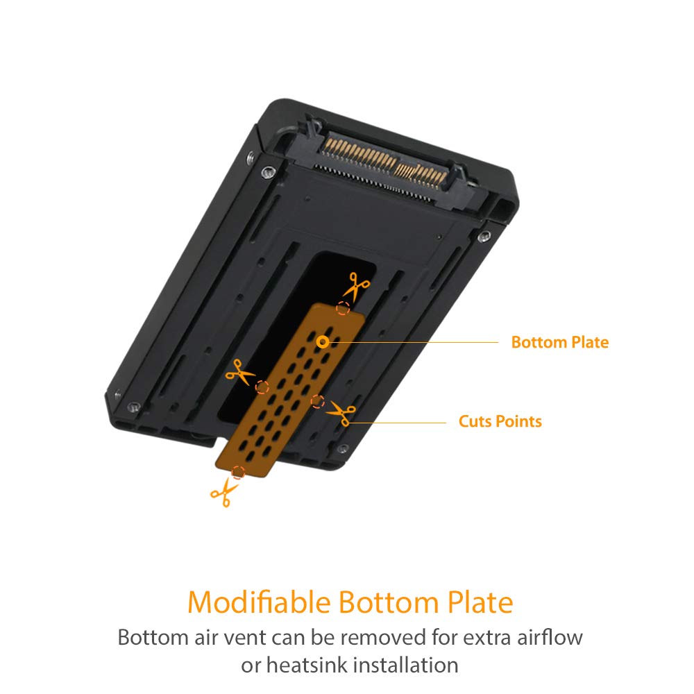 ICY DOCK MB705M2P-B Berceau 2,5" U.2. pour SSD M.2. NVMe