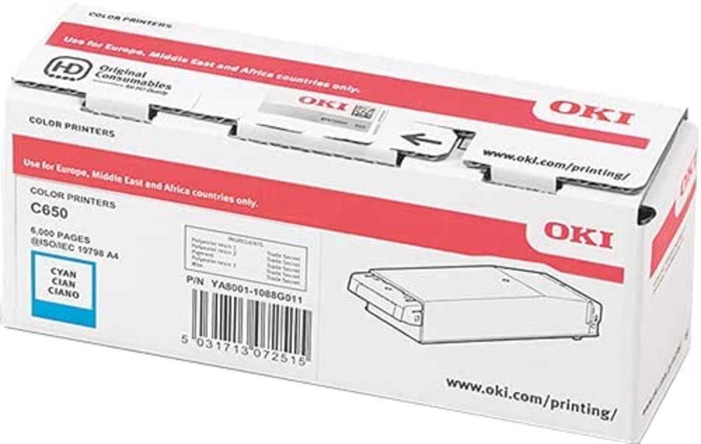 OKI Toner Cyan 6K for C650 C651DN