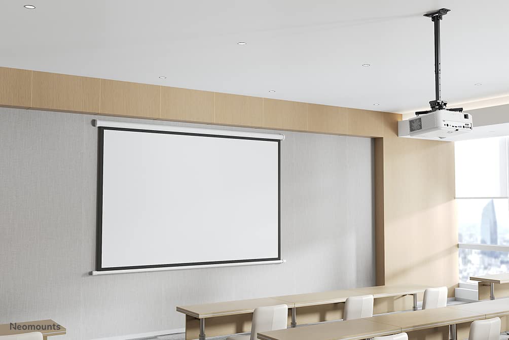 NEOMOUNTS CL25-540BL1 Support de plafond pour vidéoprojecteur - h 60.5-90.5 cm - installation facile - orientable