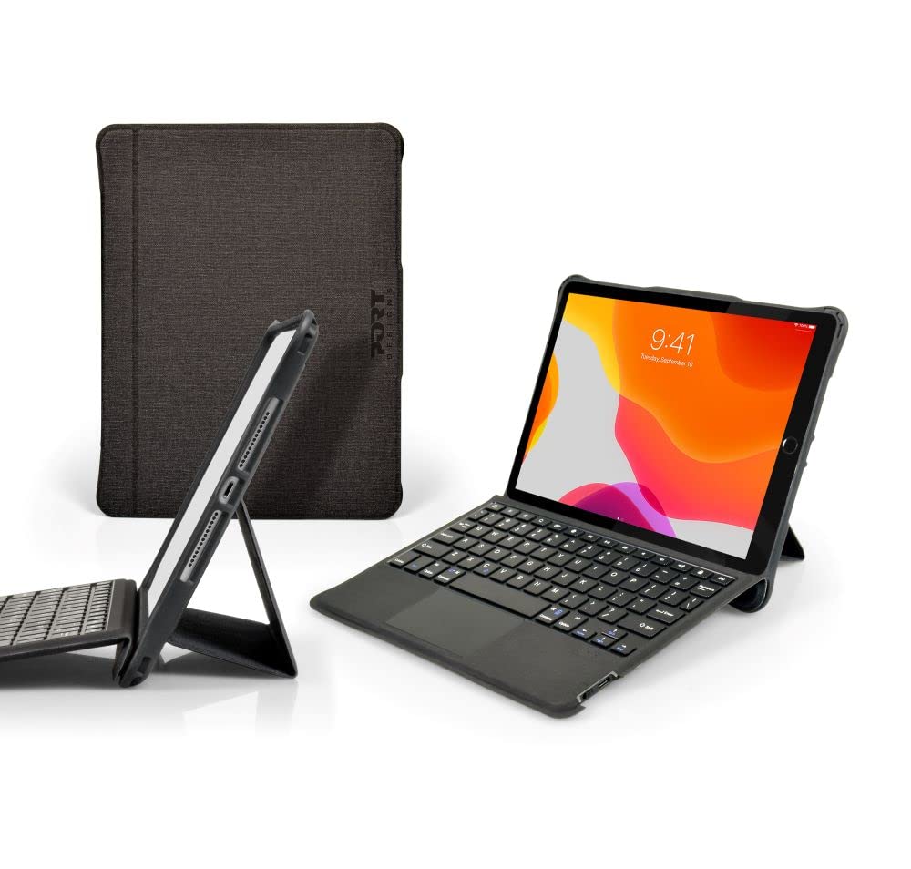 PORT DESIGNS Manchester Ii+Keyboard Touchpad Fr Ipad 10.2inch Gen 7/8/9+ Ipad pro 10.5