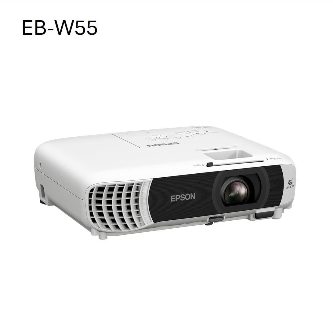EPSON EB-W55 Projecteur 3LCD- WXGA- 4000 lumens- 16.000: 1 - 1,30 - 1,56:1 - HDMI (2x), USB 2 A et B-  Wi-Fi 6E- Garantie 2 ans
