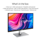 ASUS ProArt PA279CV 27p IPS 4K UHD 3840x2160 60Hz 5ms Adaptive-Sync HDR10 2xHDMI 1xDP 1xUSB Type-C 4xUSB3.0 Black 3YW