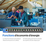 LINKSYS Switch 16 ports Gigabit dont 8 ports POE+