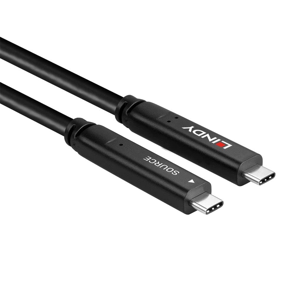 LINDY 10m USB 3.2 Gen 1 & DP 1.4 Type C Hybrid Cable