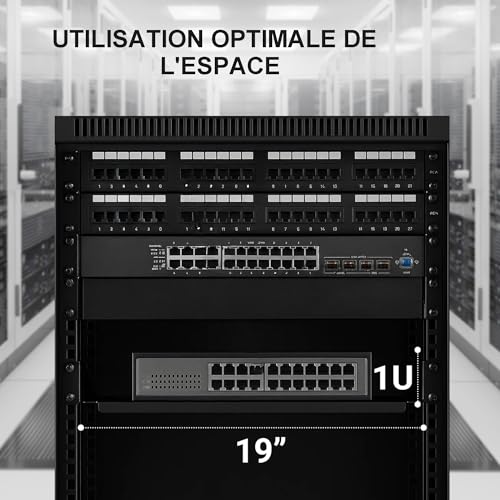 "Extralink SHELF 1U FOR WALL CABINETS 19\"" 250MMX1U BLACK Étagere"