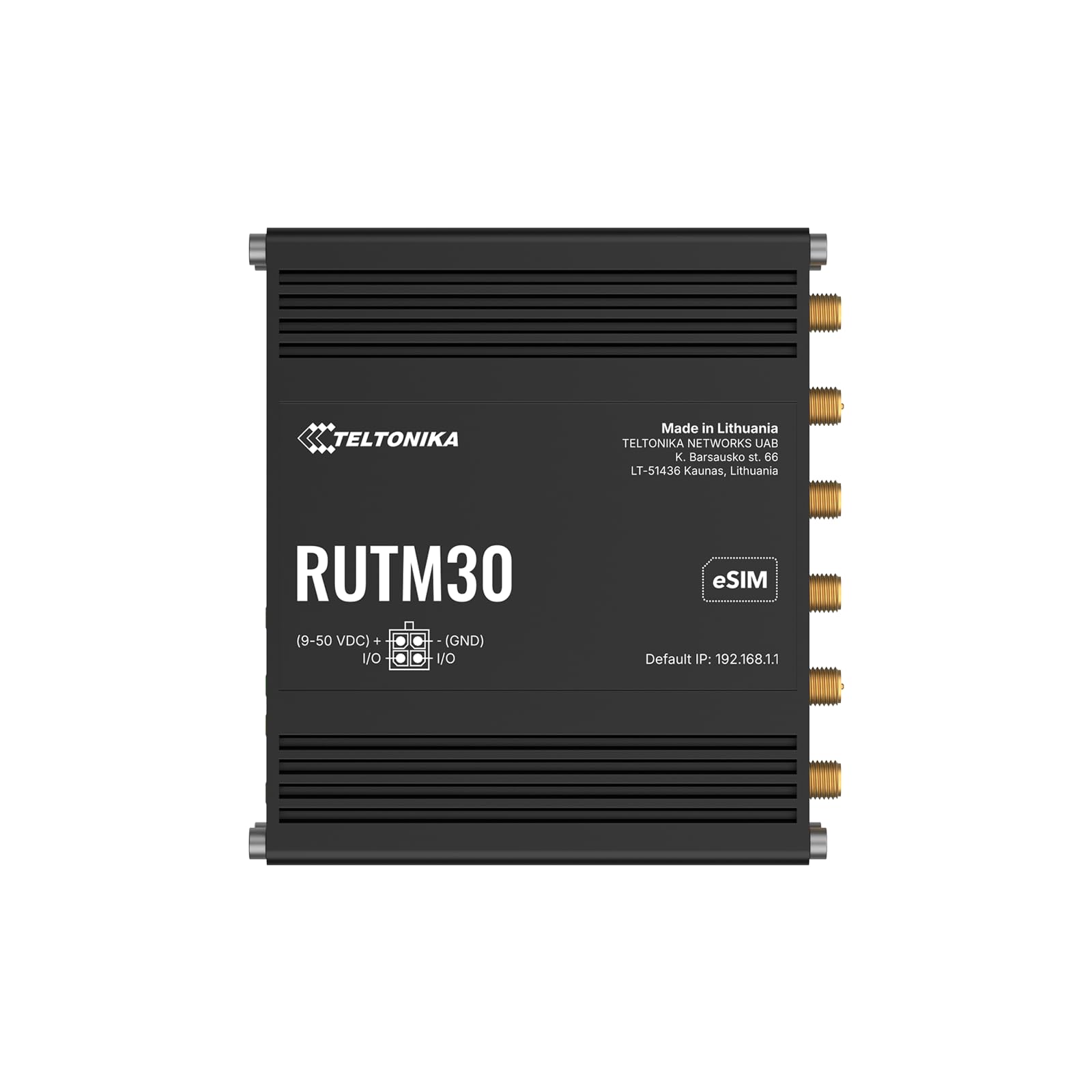 TELTONIKA NETWORKS RUTM30 DUAL SIM eSIM 5G/4G/LTE/3G Router
