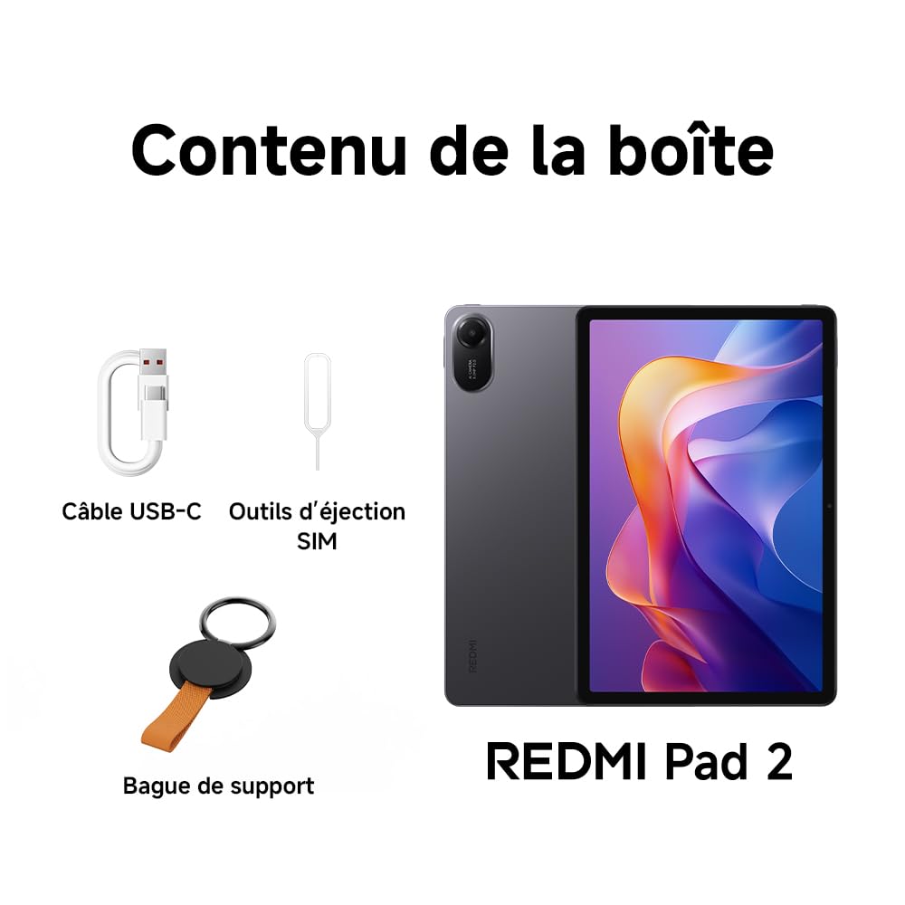 Xiaomi Redmi Pad 2 Wifi (11'' - 256 Go, 8 Go RAM) Gris