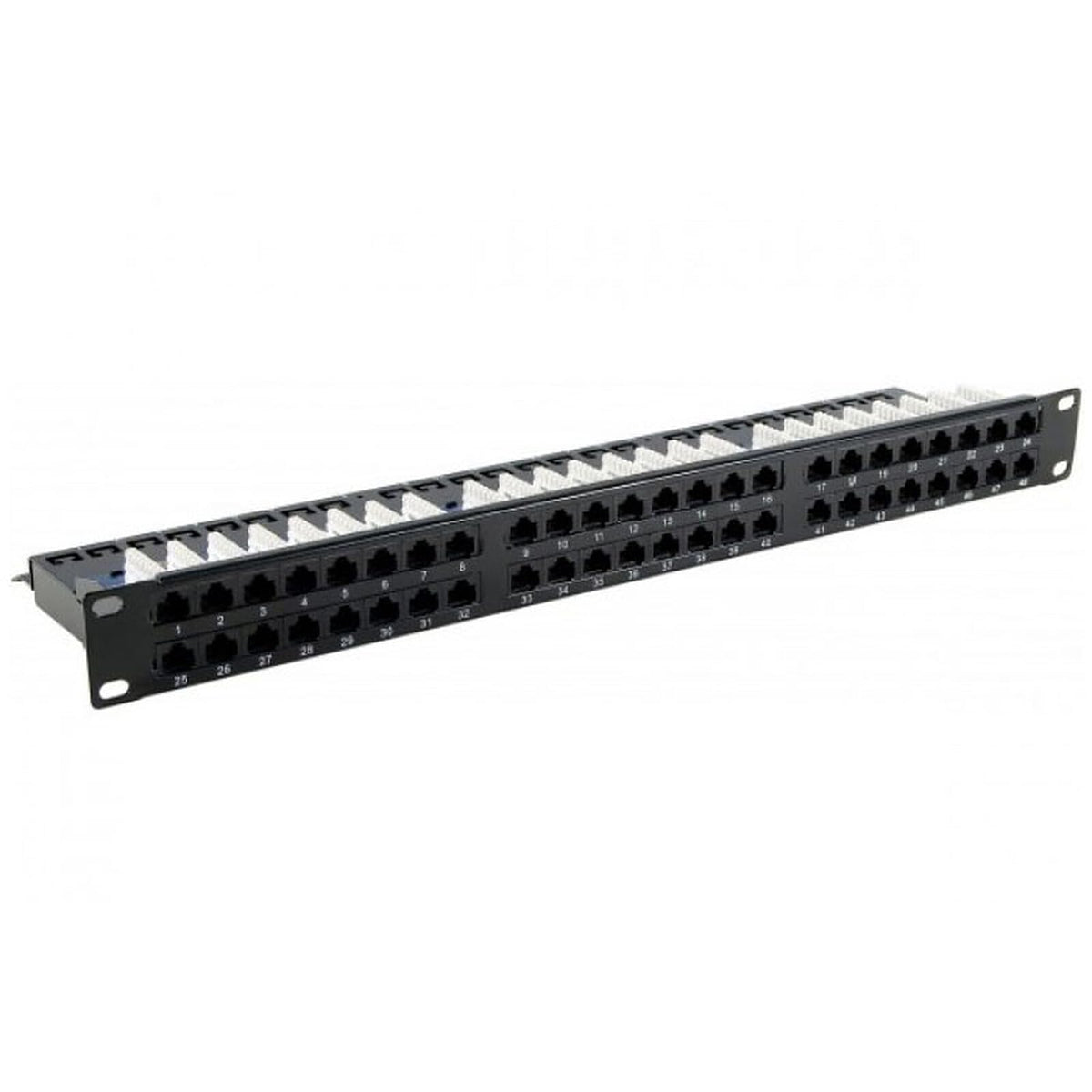 Panneau de brassage 19" 1U 48 ports CAT6 UTP