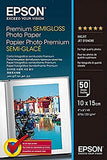 EPSON Pap Photo Premium Semi Glacé 10x15cm (50f./251g)