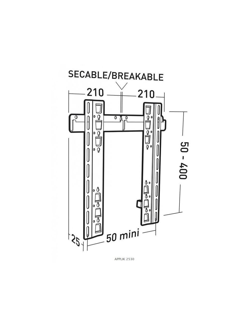 Erard Pro ultra-fine fixed wall LFD support