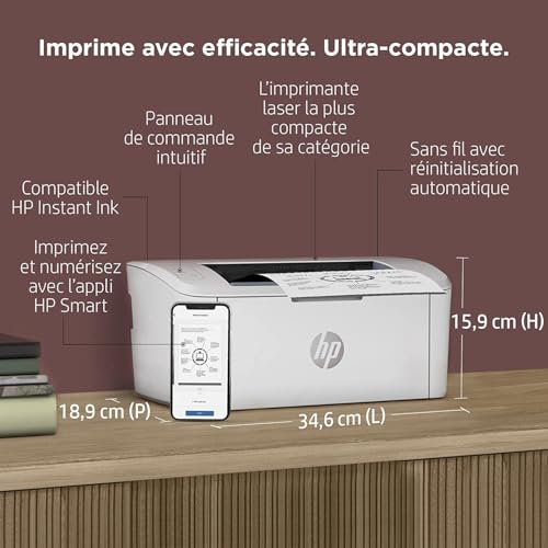 HP LaserJet M110w Printer Mono B/W laser A4/Letter 600x600dpi 20ppm capacity 150 sheets USB 2.0 Wi-Fi Bluetooth LE