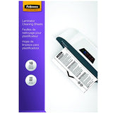 FELLOWES FEUILLE DE  NETTOYAGE POUR PLASTIFIEUSES X10