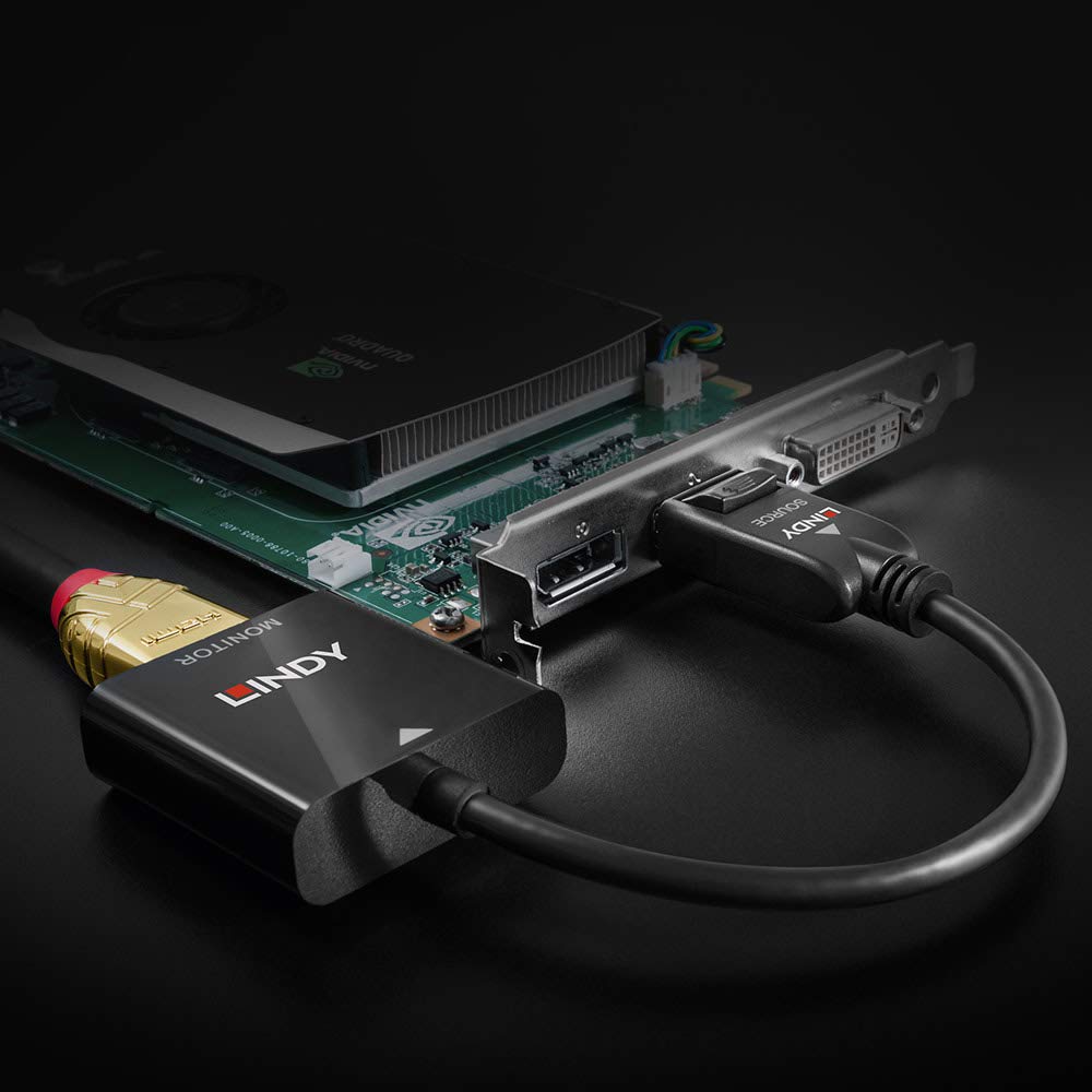 LINDY Convertisseur Actif DisplayPort 1.2 vers HDMI 2.0 18G