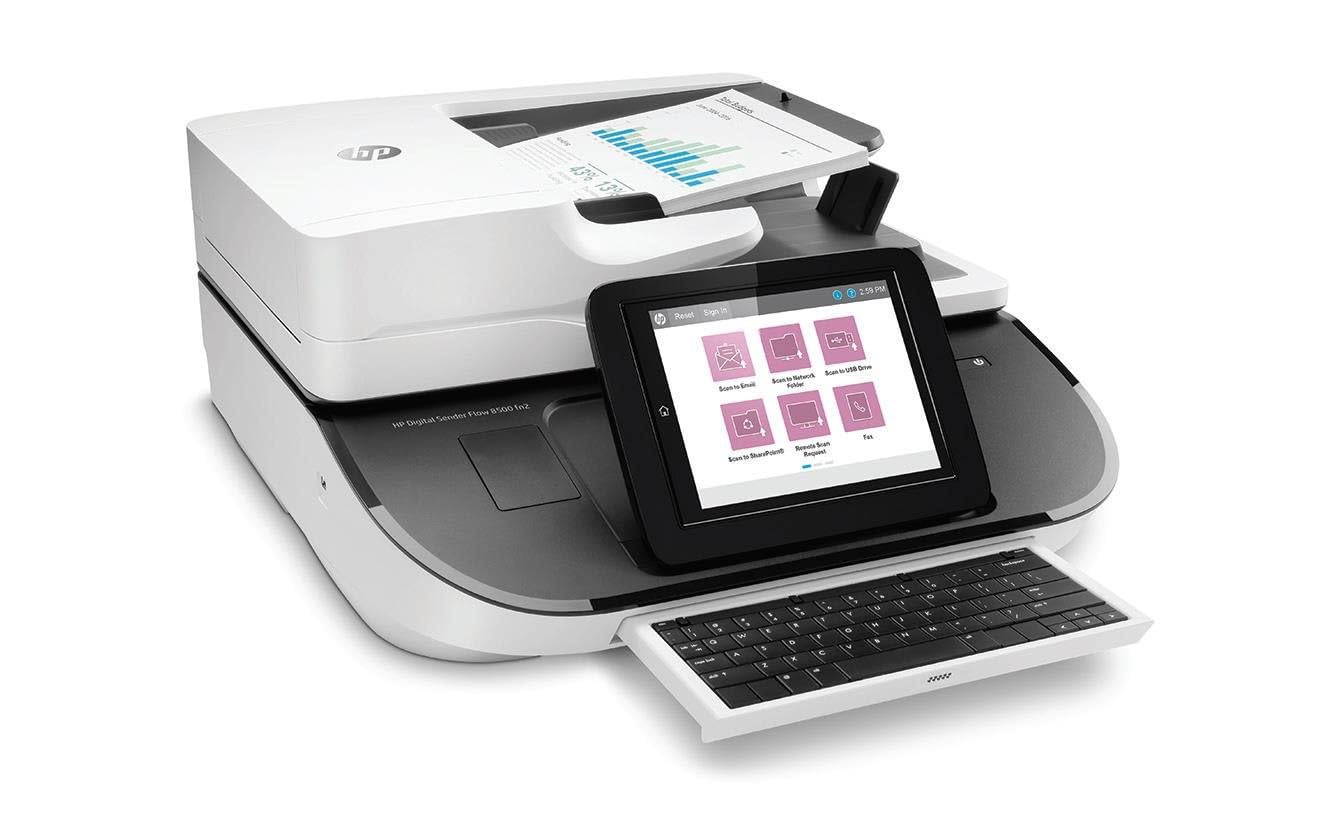 HP Digital Sender Flow 8500fn2 Document scanner CIS Duplex 216x864mm 600dpix600dpi 92ppm ADF 150sheets 10000scans USB LAN