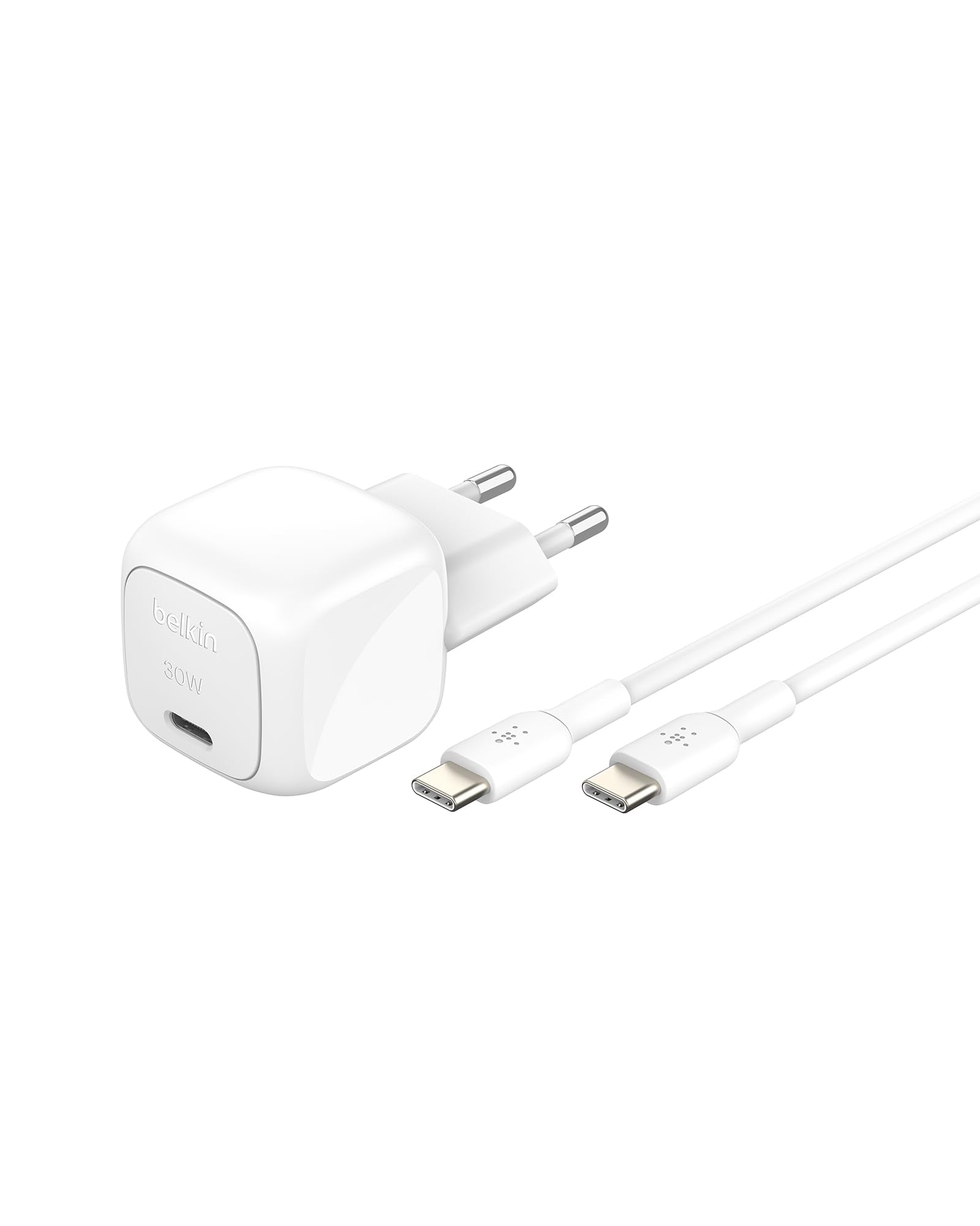 BELKIN 30W USB PD Wall Charger with PPS WHT w/1m C-C