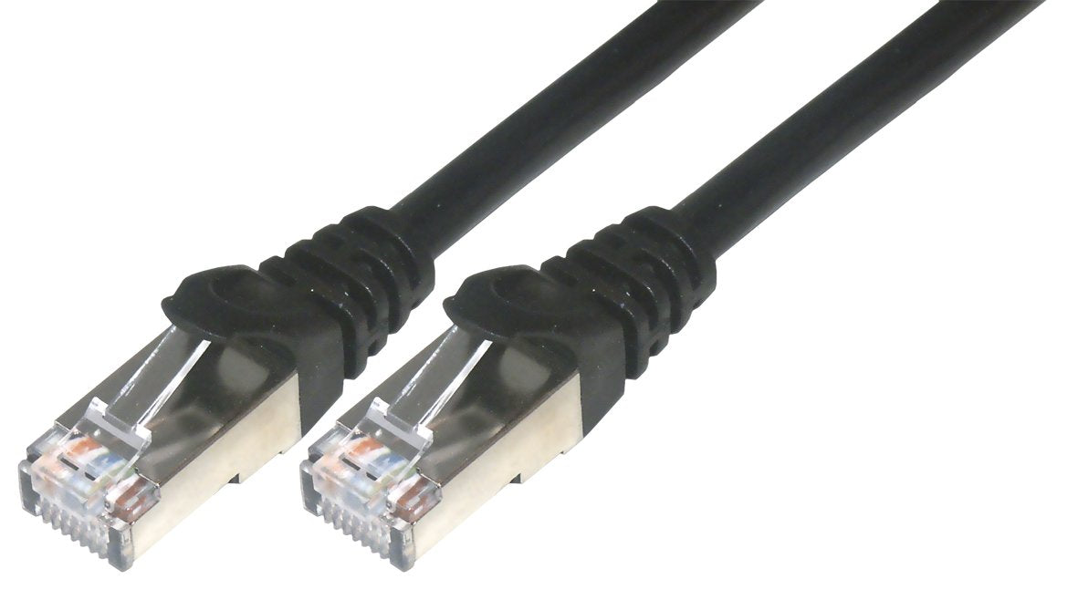 MCL Cordon de brassage RJ45 CAT 6 F/UTP - 50cm Noir
