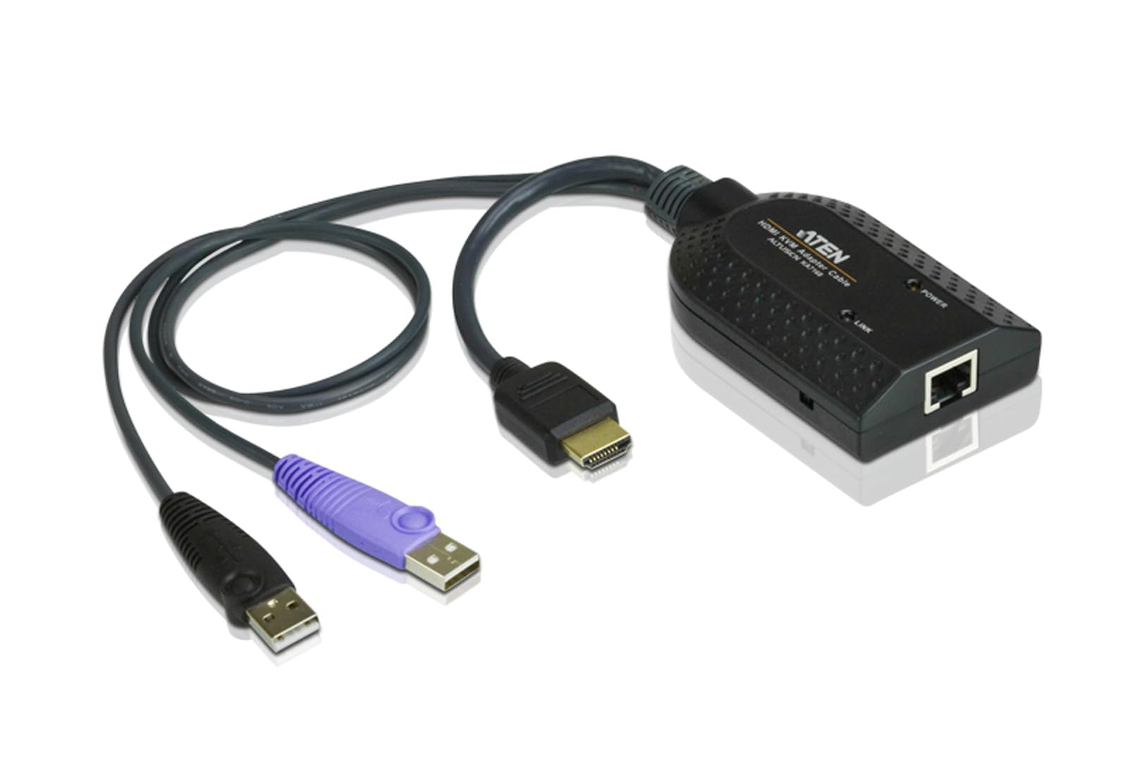 KA7168 - USB - HDMI - Noir - Plastique - 104 g - 1 x RJ-45 - 2 x USB A - 1 x HDMI