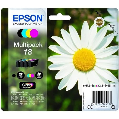 EPSON 3LB 18 ink cartridge black and tri-colour standard capacity 15.1ml 1-pack RF-AM blister w/s