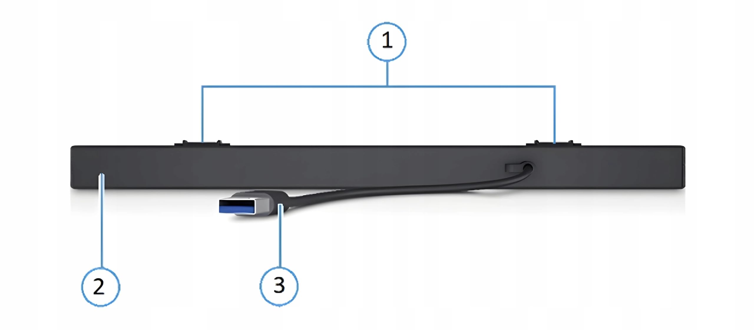 Dell Slim Soundbar SB521A speakers