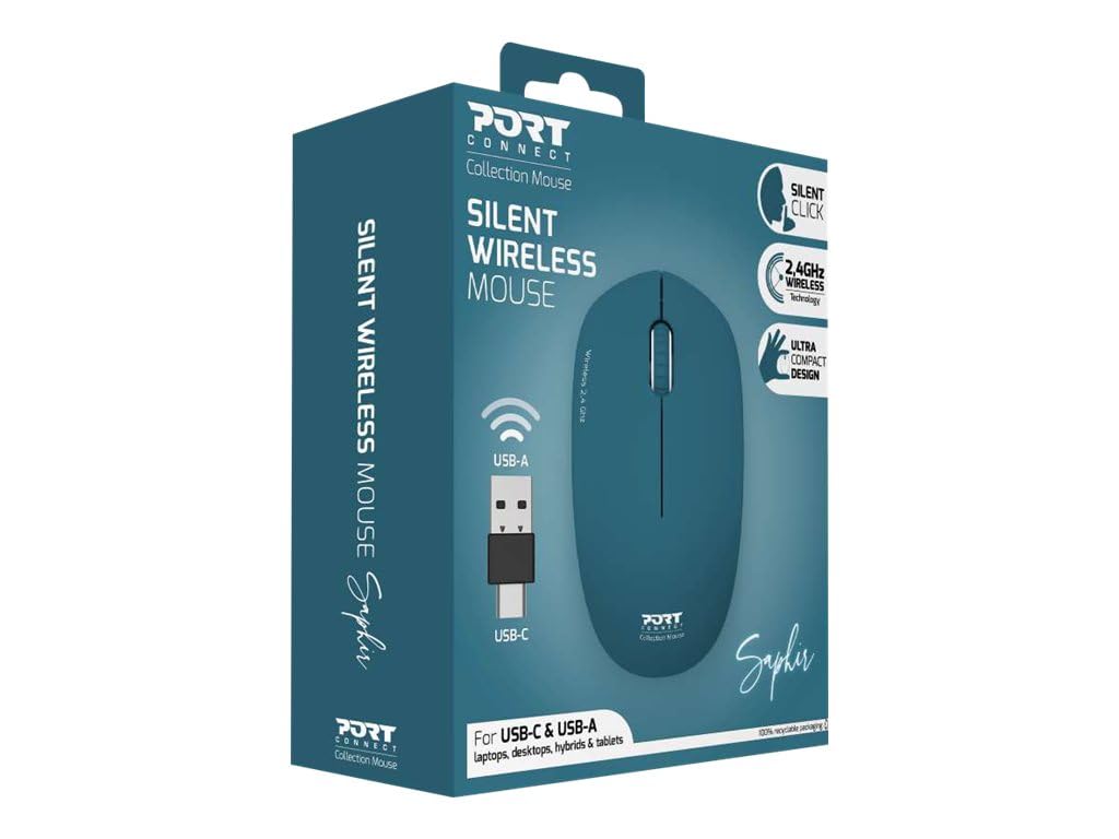 PORT DESIGNS Mouse Collection Wireless Saphir