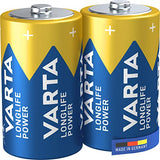 VARTA Piles alcalines 04914121412 LR14 / C blister de 2