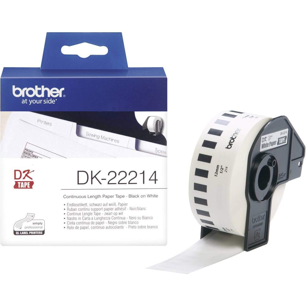 BROTHER P-TOUCH DK-22214  continue length  papier 12mm x 30.48m