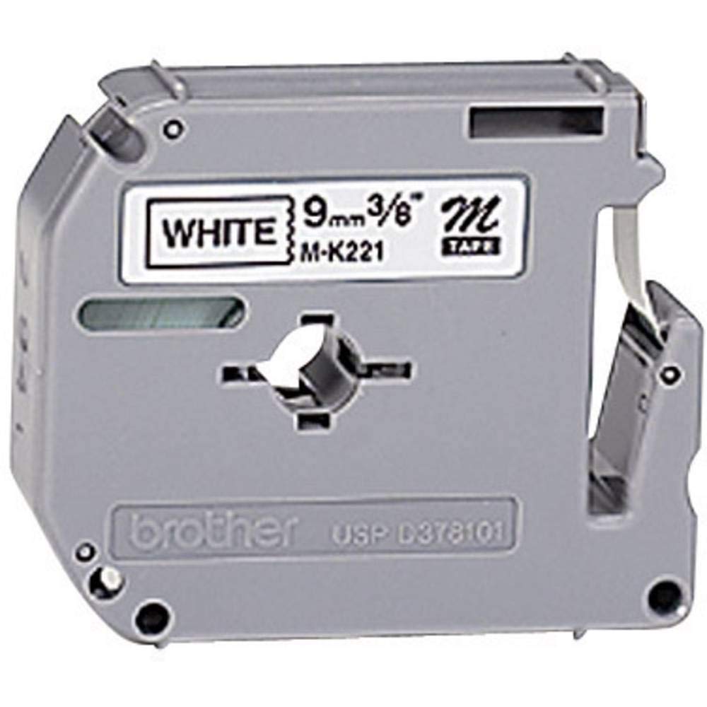 BROTHER MK221S tape cassette white black 4mx9mm none laminate for P-touch 55 60 65 75 80 85 110 BB4