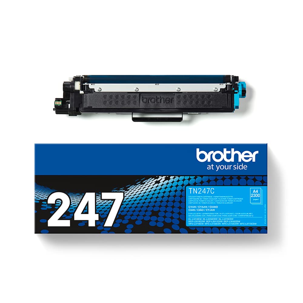 BROTHER TN247C Toner cyan haute capacité de 2300 pages pour Hl-L32xx DCP-L35xx MFC-L37xx
