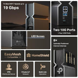 TP-LINK BE19000 Tri Band Wi-Fi 7 Router 1376Mbps at 2.4GHz + 5760Mbps at 5GHz + 11520Mbps at 6GHz 8x Internal Antennas