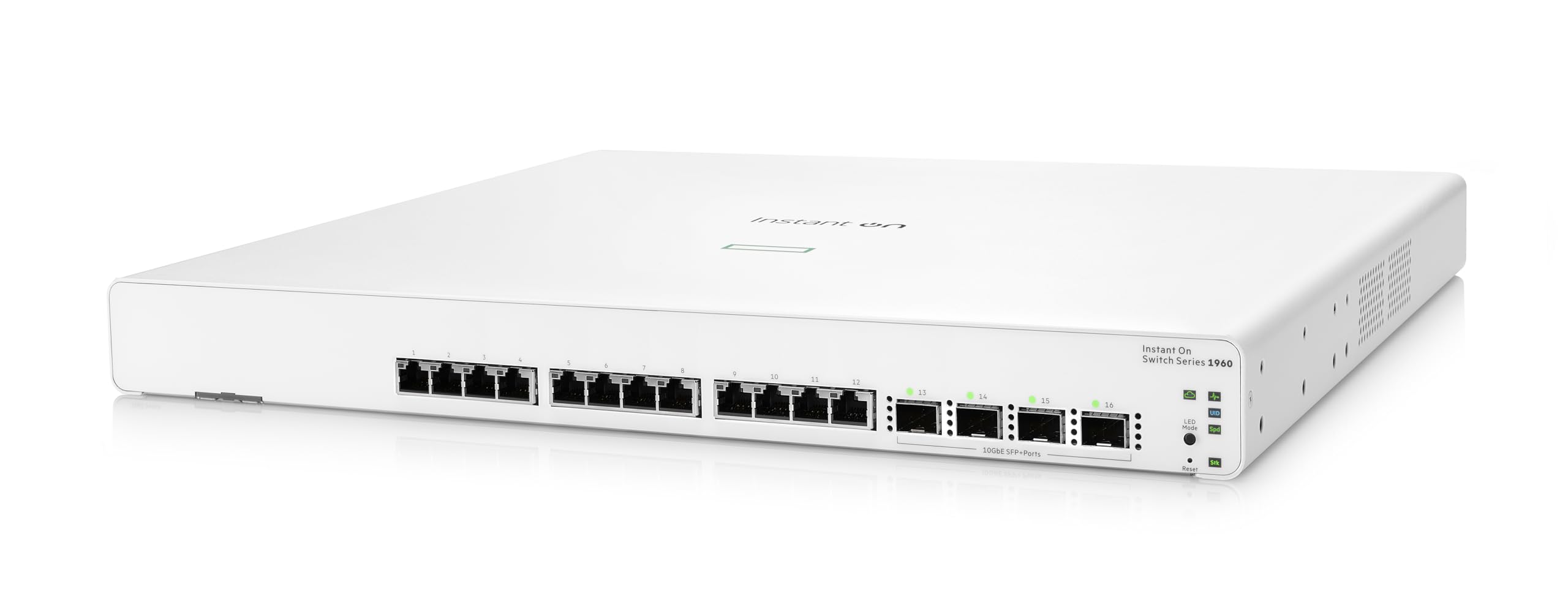 HPE Networking Instant On 1960 12XGT 4SFP+ Switch Commutateur C2+ intelligent 12 x 100/1000/10000 + 4 x 10 Gigabit SFP+