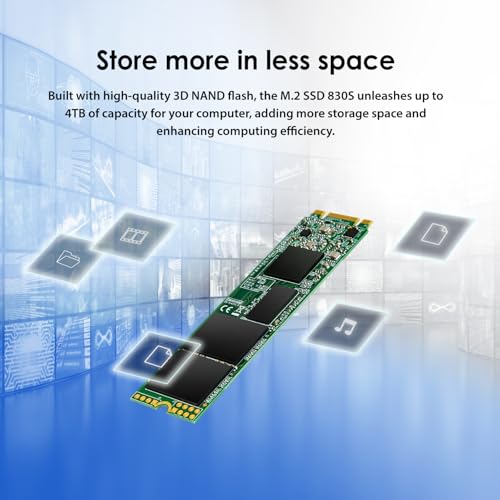 TRANSCEND 2To SSD Interne M.2 2280 SATA3 puce TLC Parfait pour Ultrabook