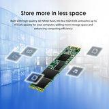 TRANSCEND 128Go SSD Interne M.2 2280 SATA3 puce TLC Parfait pour Ultrabook