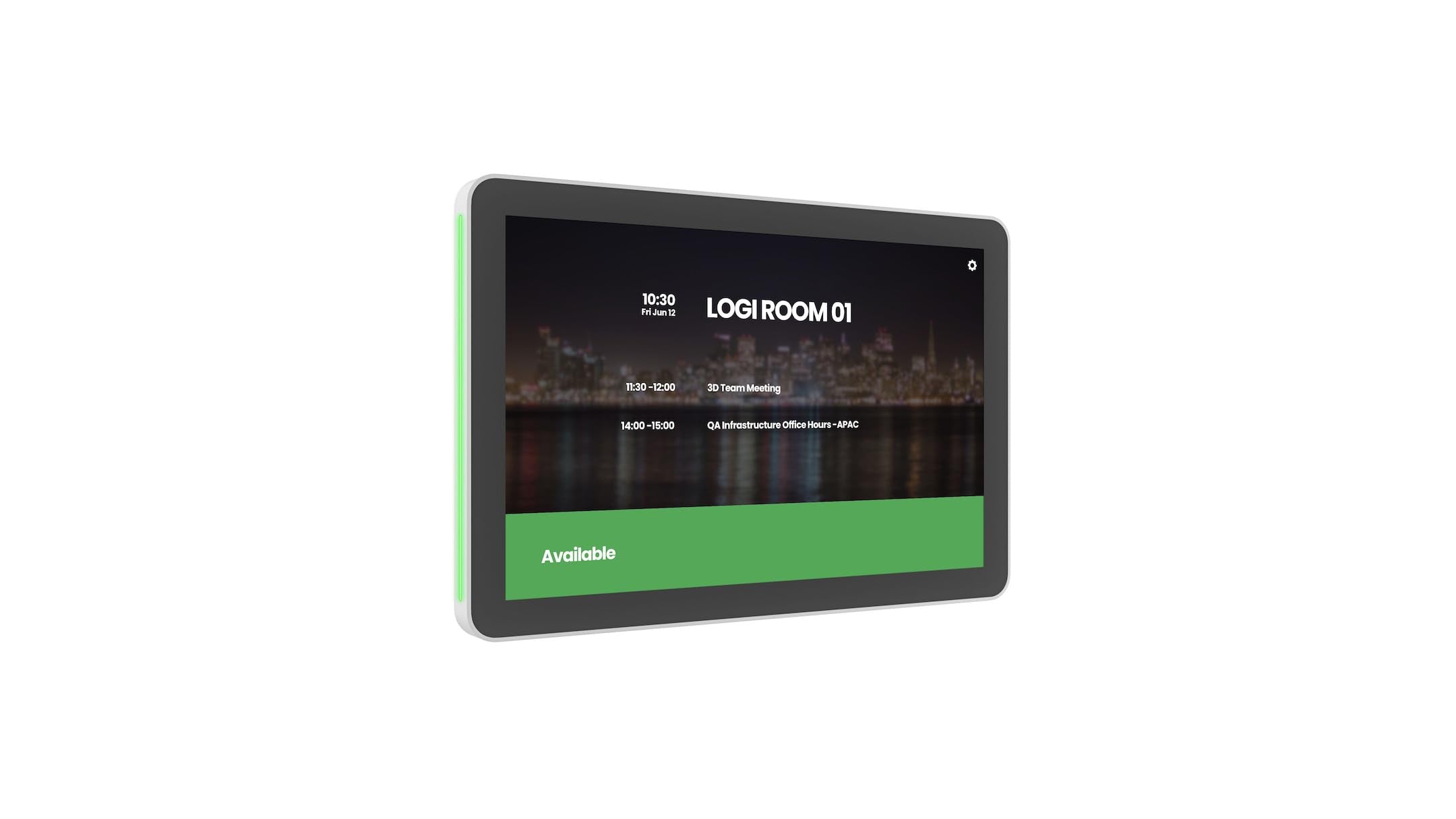 LOGITECH Tap Scheduler Purpose-Built Scheduling Panel for Meeting Rooms Video conferencing device Zoom Certified