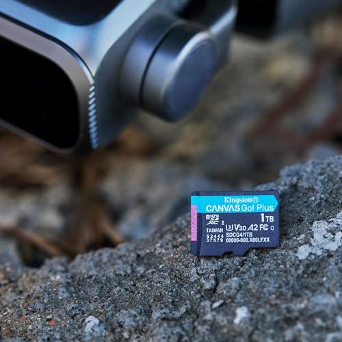 KINGSTON 1To microSDXC Canvas Go Plus Gen4 200Mo/s A2 U3 V30 Card + Adapter