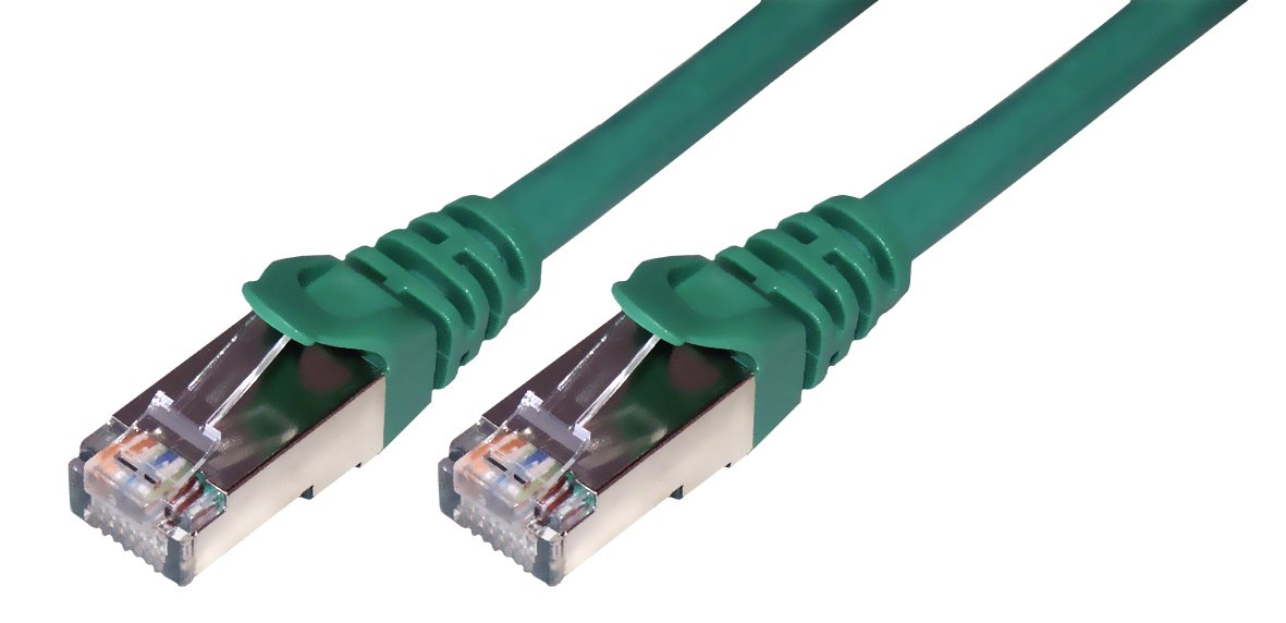 MCL Cordon de brassage RJ45 CAT 6 F/UTP CAT 6 F/UTP Patch cable - 1m Green   (P)