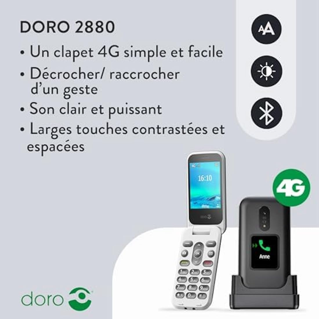 Doro 2880 SC RED/WHITE