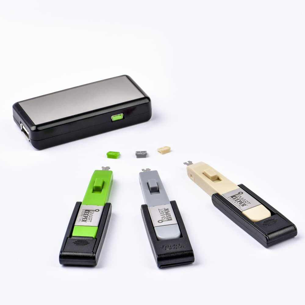 SMARTKEEPER / 10x Bloqueurs Mini USB Type-B Vert