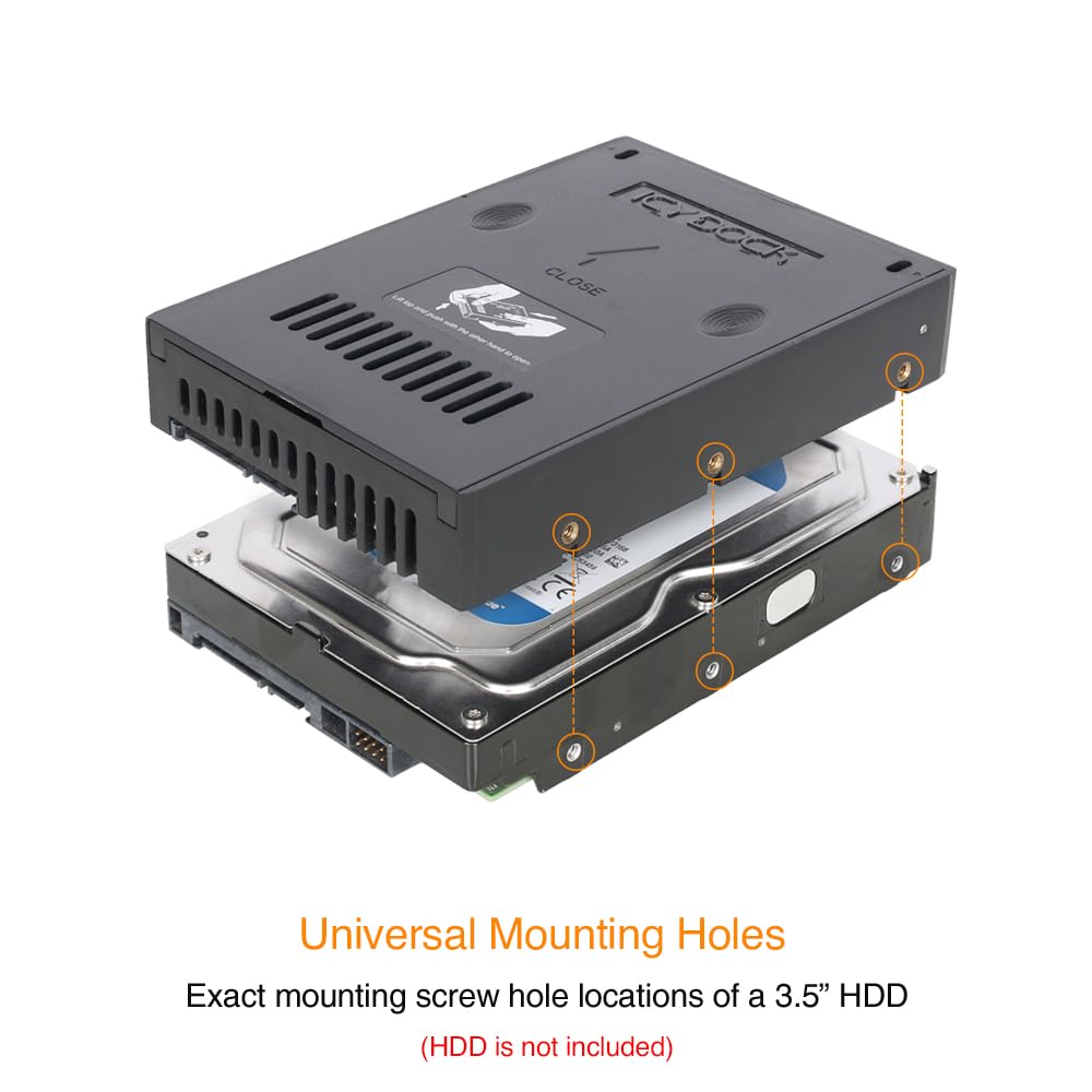 Convertisseur de DD et SSD 2.5" vers 3.5" - Fermeture Manu