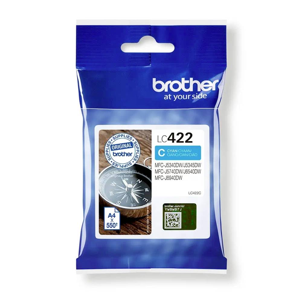 BROTHER LC422C Ink Cartridge For BH19M/B Compatible with MFC-J5340DW MFC-J5740DW MFC-J6540DW MFC-J6940DW 550 pages
