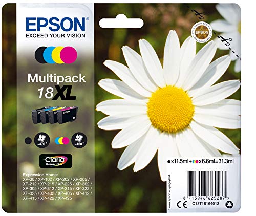 EPSON 3LB 18XL ink cartridge black and tri-colour high capacity 31.3ml 1-pack RF-AM blister multi tag w/s