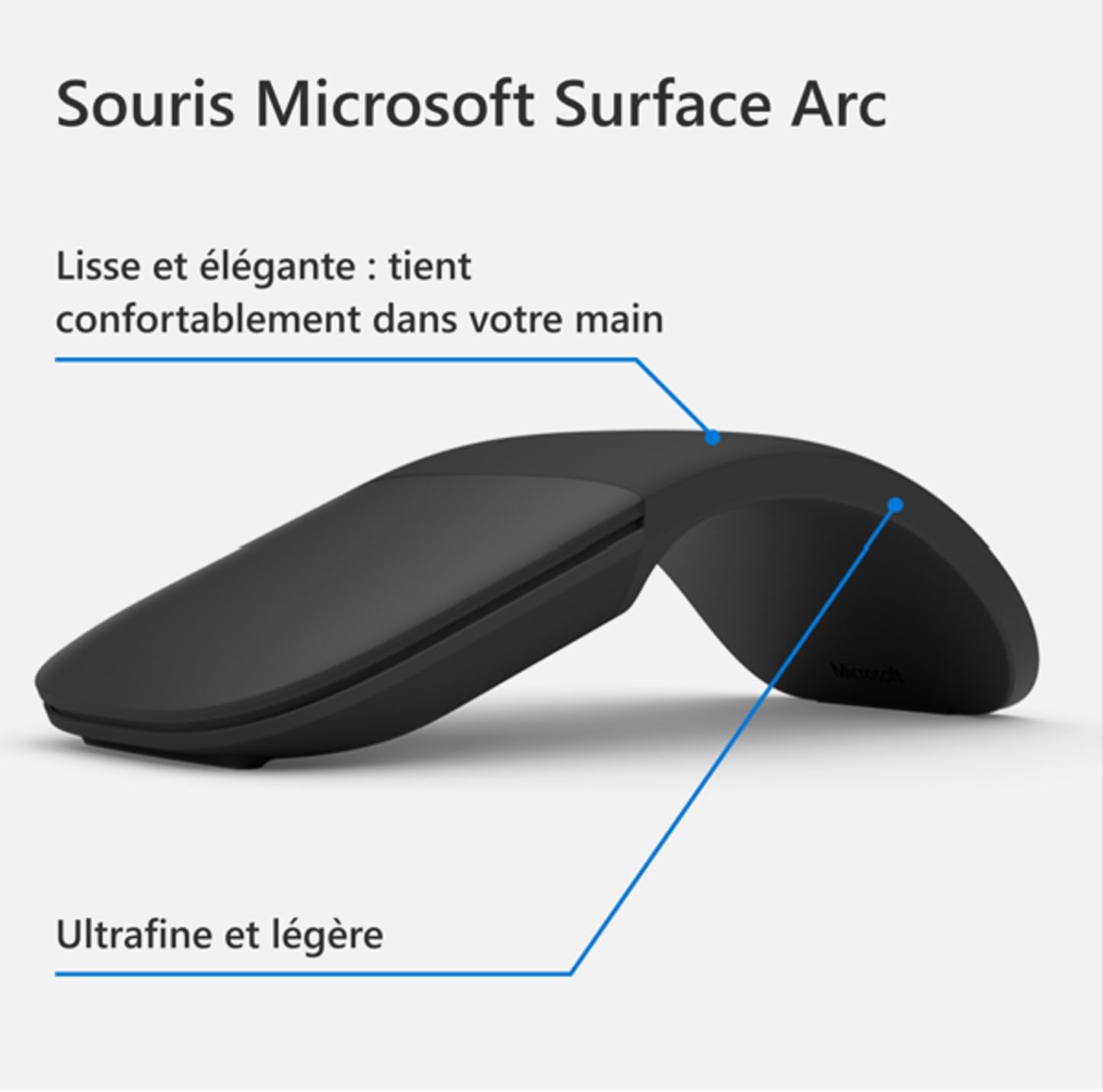 MS Srfc Arc Mouse Bluetooth Black